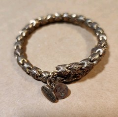 ALEX And ANI “Medina Wrap RG” Vintage Sixty-Six Golden Charm Bracelet Signed