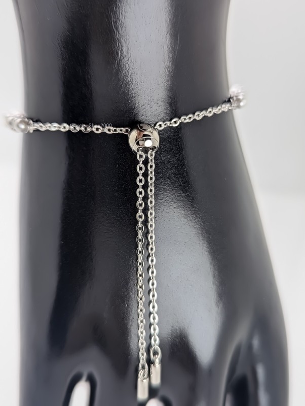 NEW 100% Authentic SWAROVSKI White Crystal Pearls Matrix Tennis Bracelet 5689633 gallery
