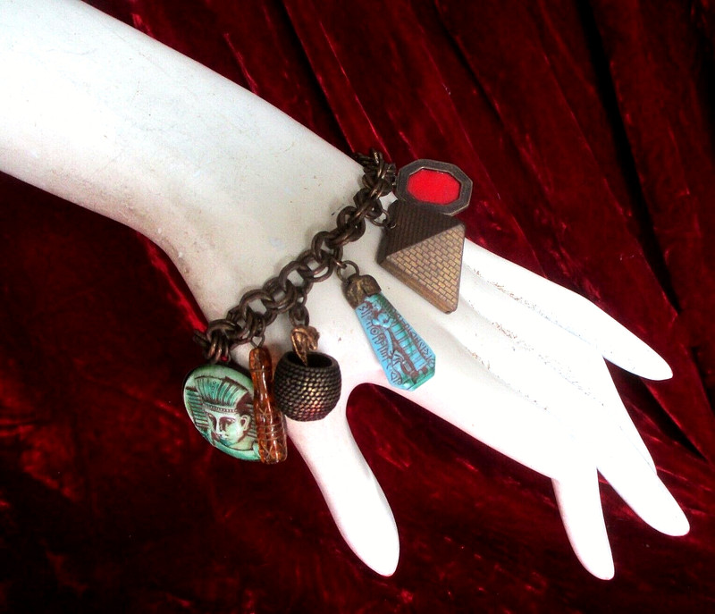 VINTAGE 2004 "GOLDEN AGE OF PHARAOHS" BRACELET BY SWEET ROMANCE - LOS ANGELES gallery