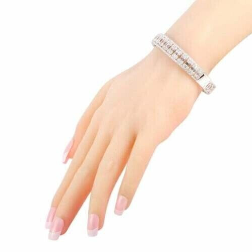 Gorgeous Transparent Multishape White Stone Women's Wedding Fine Bracelets gallery