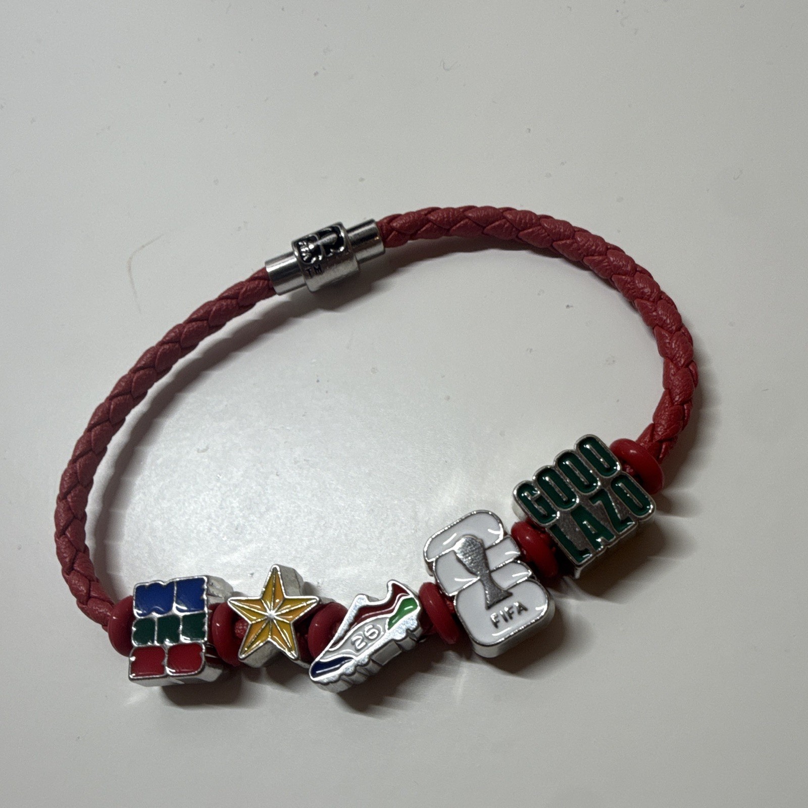 FIFA World Cup 2026 wristband Bank of America fanzone Washington DC metal beads gallery