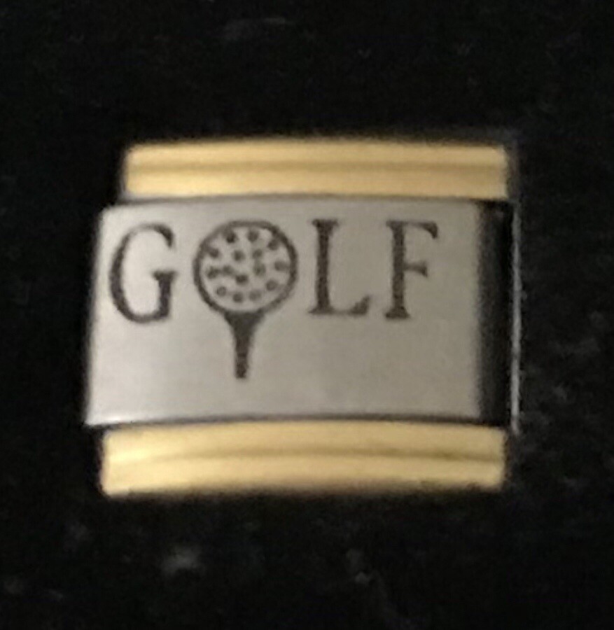 Golf Gold TRIM ITALIAN CHARM Link 9MM K2022BG5
