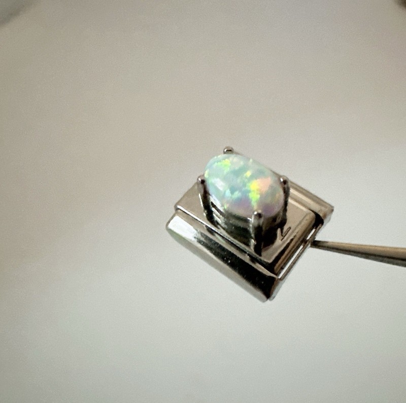 Nomination Bracelet Composable Link Charm Oval Opal Stone Custom-made gallery