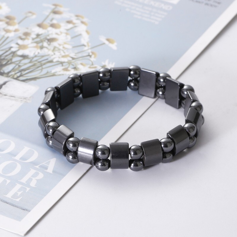 Magnetic Hematite Bracelets Pain Relief Powerfull Elastic Therapy Arthritis Gift gallery
