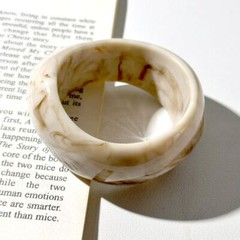 Exaggerated Chunky Bracelets Resin Bangles Retro Hand Ring Irregular Geometric