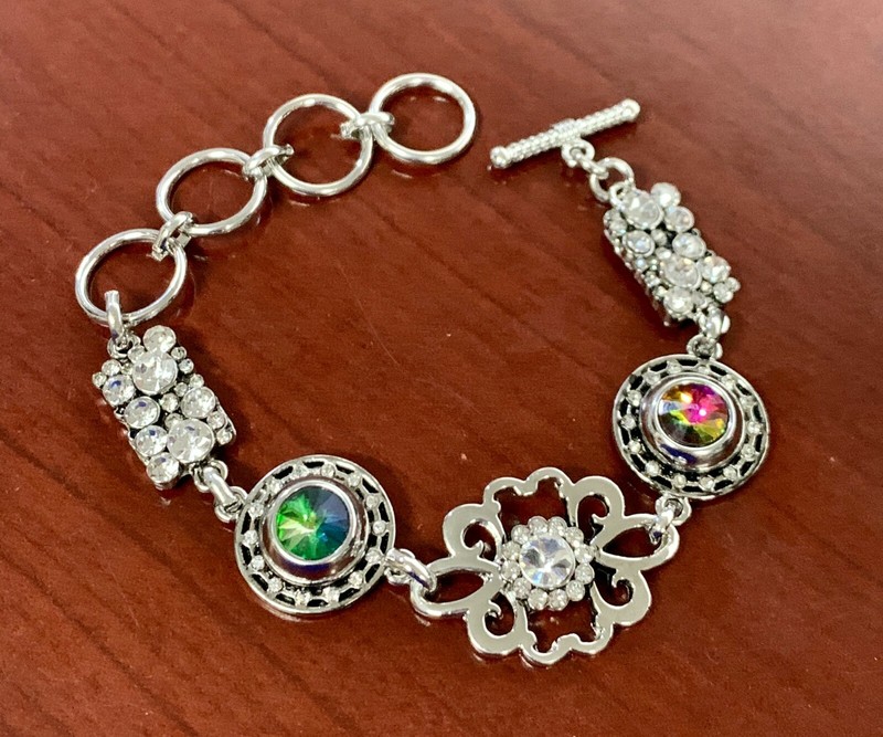 Mini Snap Jewelry Rainbow Crystal Rhinestone Stud fits 12mm Petite Ginger Charm gallery
