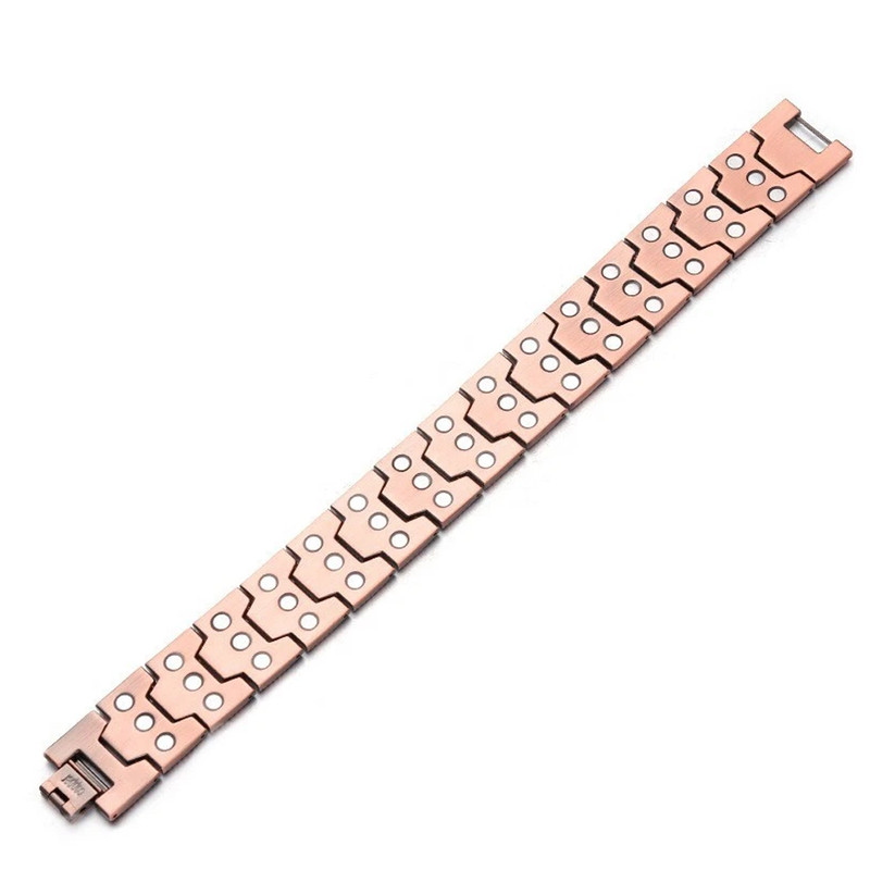 2 Pack Pure Copper Magnetic Bracelet Arthritis Pain Therapy Energy Cuff Bangle gallery