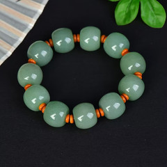 14mm Natural Jade Dongling Jade Bracelet