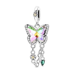 LAZA 925 Sterling Silver DIY Charm Butterfly Insects Plants fit Women Bracelet