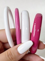 4pcs Multicolor D Retro Acrylic Round Bangle Bracelets For Women
