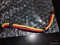 German Flag colors, FUN BRACELET, ~7″ long, Cord