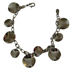 EDFORCE Industrial Stainless Steel Sand Dollar 8″ Charm Bracelet