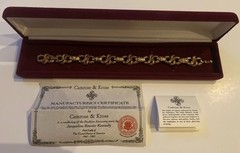 Camrose And Kross Jacqueline Kennedy Crystal Gold Plate Link Bracelet
