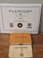 Louis Vuitton Double Charm Necklace Gold Silver Full Set COA INCLUDED