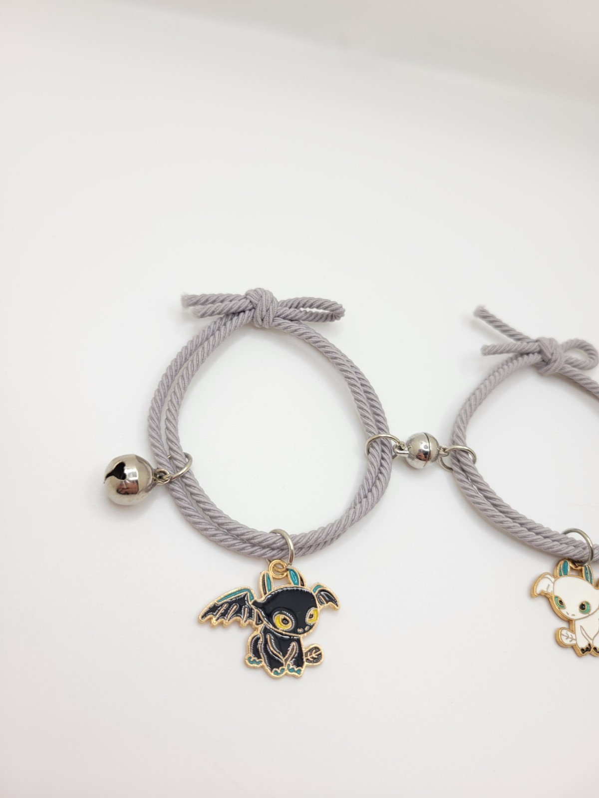 Matching Set How To Train Your Dragon Couples Bracelets Gray Magnetic Jewelry gallery