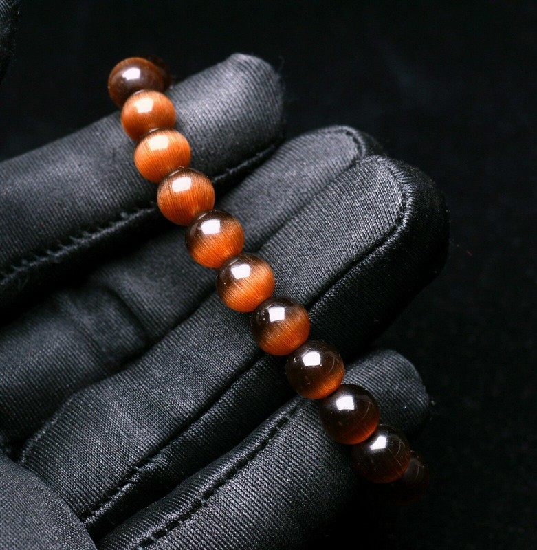 Rutilated Quartz Beaded Bracelet Rose Gold Copper Top Quality Gemstone gallery