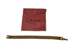 OMA The Label Timepiece Bracelet – 18K Gold Plated – New $89 Value Jewelry 7″