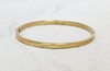 Gold Tone Hinged Bangle Bracelet With 7 Clear Crystals J15-3662 gallery