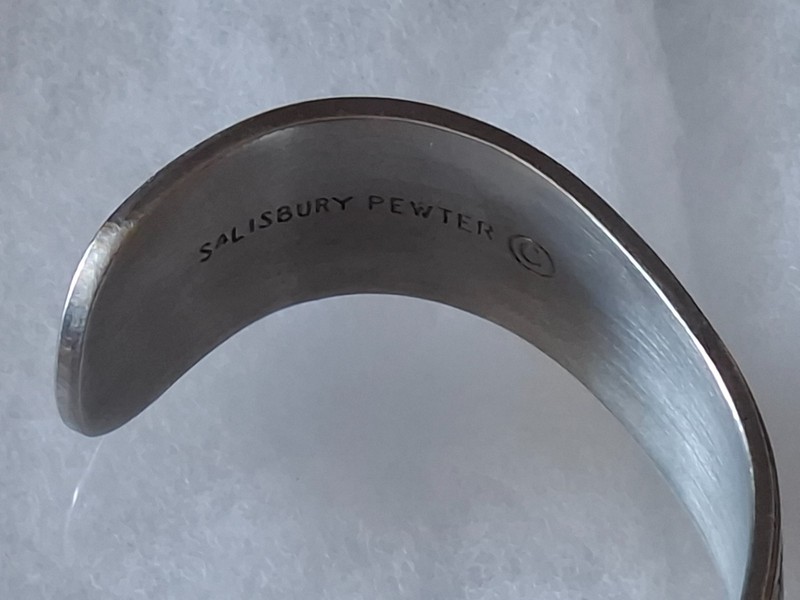 Jewelry Salisbury Pewter Bracelet CFMB-03 Flower Month March Engraved Daffodil gallery