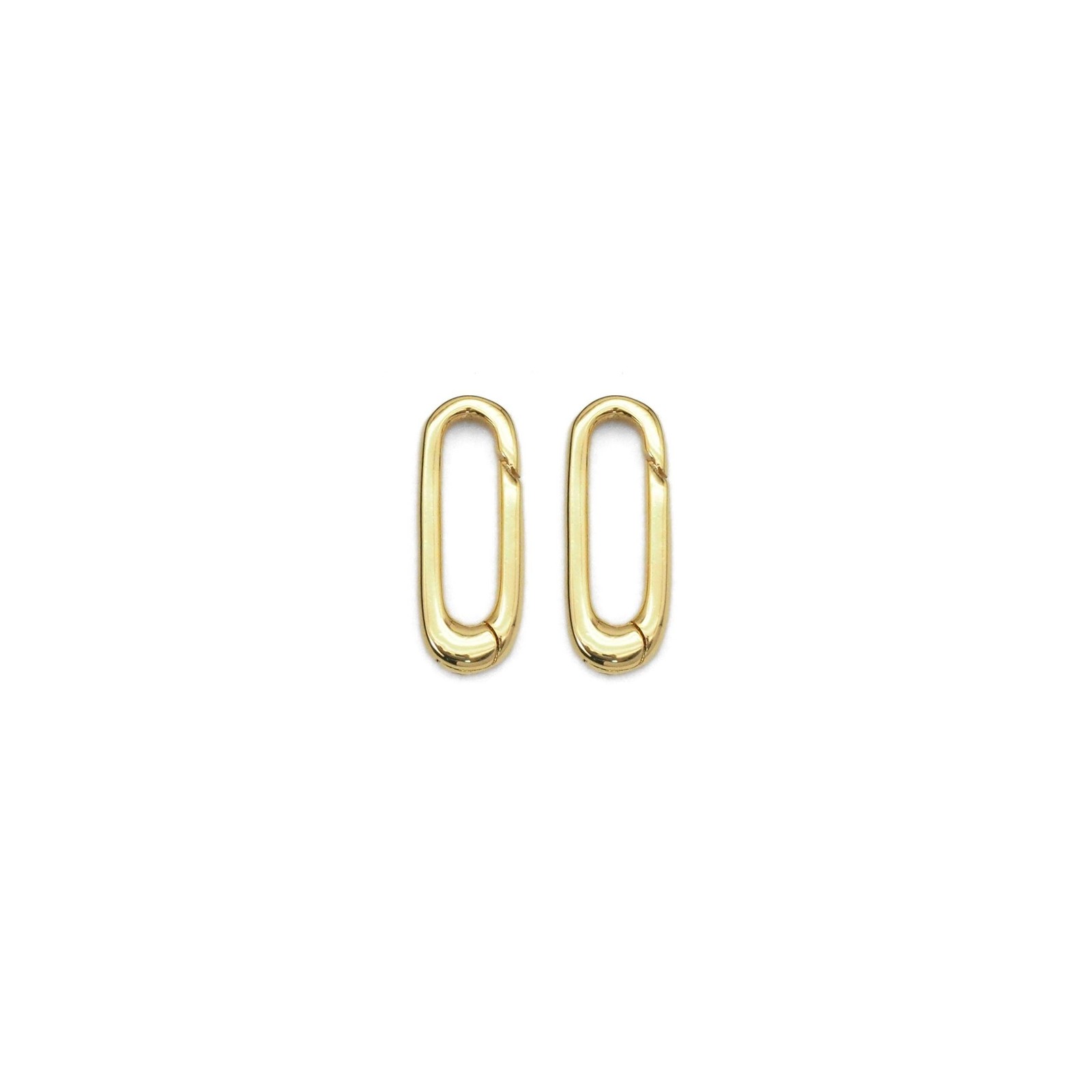 Plain Gold Long Paperclip Snap Click Clasp/Charm Holder, Sku gallery