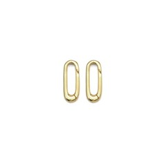 Plain Gold Long Paperclip Snap Click Clasp/Charm Holder, Sku
