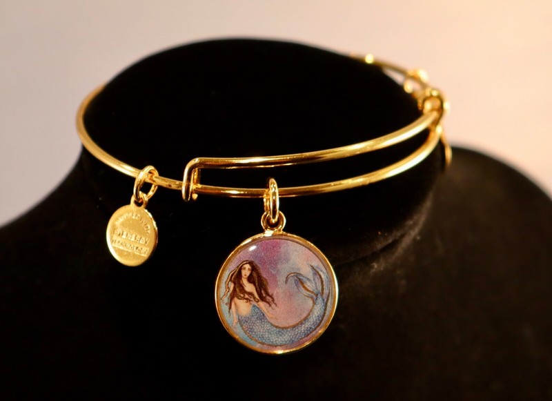 ALEX AND ANI MERMAID FEMININITY COPPURE ELEMENTAL & ANGELIC ENERGIES BRACELET gallery