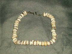 Women’s Bracelet 8 1/2″ in Length Real Shell Cut Beads 5/16″ in Diameter