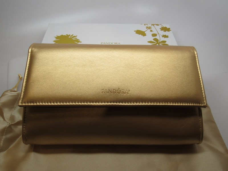 Pandora Limited Ed. Shine Gold Clutch Handbag w/ Box Collectable Pandora Swag gallery
