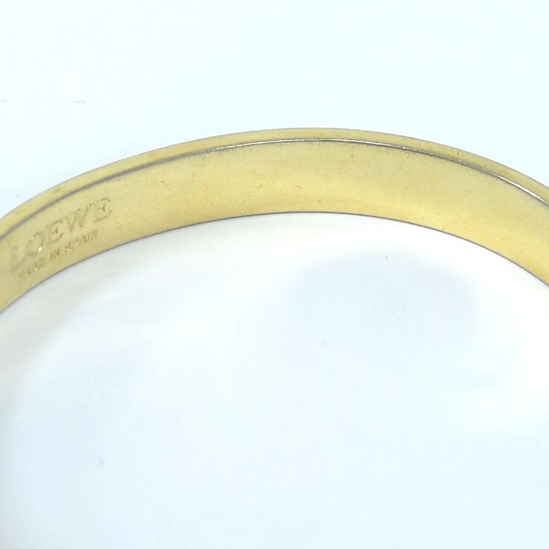 Loewe Women Bracelet Anagram Logo Bangle Vintage Gold Color Limited Edition VHTF gallery