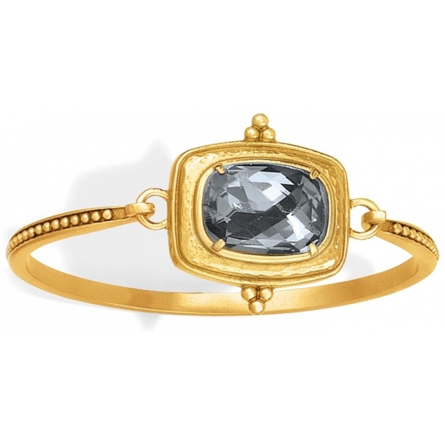 NWTBrighton PEACEFUL PRESENCE Squeeze Bangle Gold Gray Crystal Bracelet MSRP$74 gallery