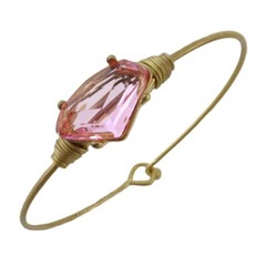 Chappell Roan “Good Luck, Babe” Inspired Pink Faceted Crystal Gem Bracelet
