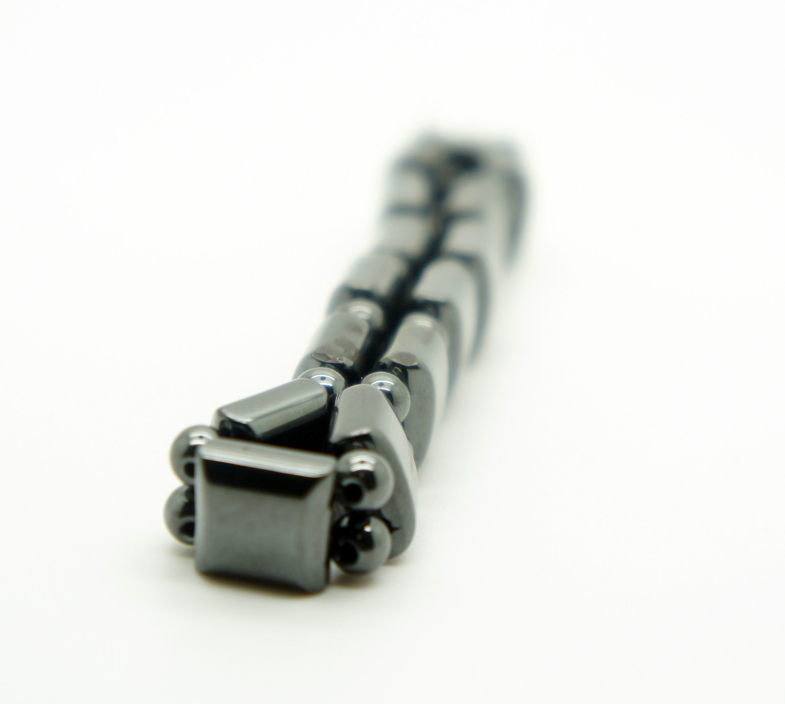 Magnetic Hematite Bracelet Pain Relief Energy Powerfull Elastic G4 gallery