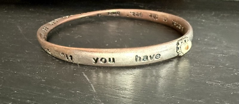 Mustard Seed Mobius Bangle Bracelet 3” Engraved Bible Verse Luke 17:6 gallery
