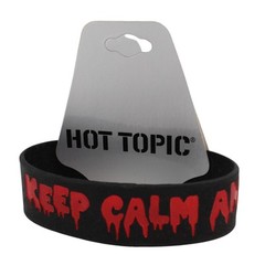 “KEEP CALM AND KILL ZOMBIES” Silicone Wristband from Hot Topic #B2185
