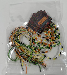 Lot of 10 Friendship Bracelets New Tags Macrame Knotted Cord Multicolor Tie On