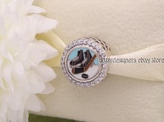 Authentic Pandora Canada Skates Hockey Charm 792016CZ_251 Retired