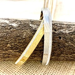 Quilting plain bracelet no coloration high quality stunning unique Inspired