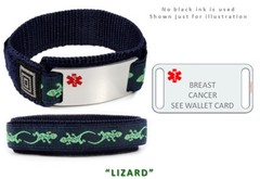 BREAST CANCER Medical Id Alert Bracelet