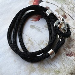 Unisex Handmade Adjustable Nylon Turtle Wrap Rope Bracelet 21 inches