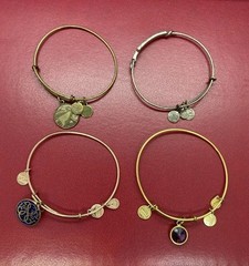 Lot Of 4 Alex And Ani Charm Bracelets Random As Is As Shown (4)