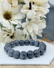 Boswana Blue Bead Bracelet 12MM