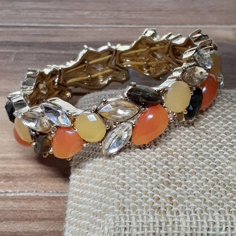 Mixed Jewel Rhinestone Stretch Bracelet Costume Jewelry Mixed Colors Beautiful gallery