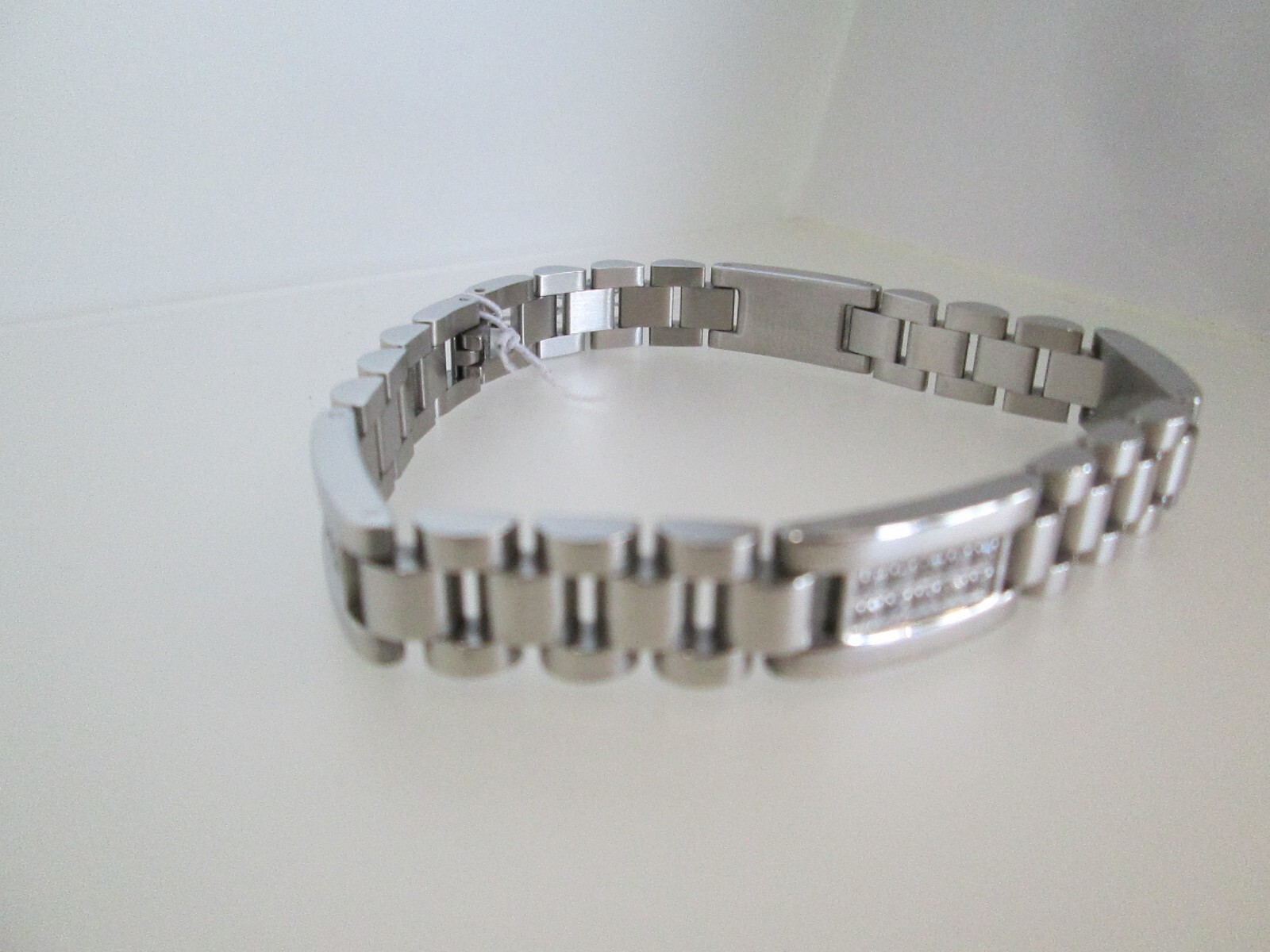 Black Jack Stainless Steel Bracelet Silver Tone Link New gallery