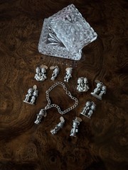 Vintage 1981 Precious Moments Charm Bracelet W/Crystal Trinket Box 🌟✨🌠
