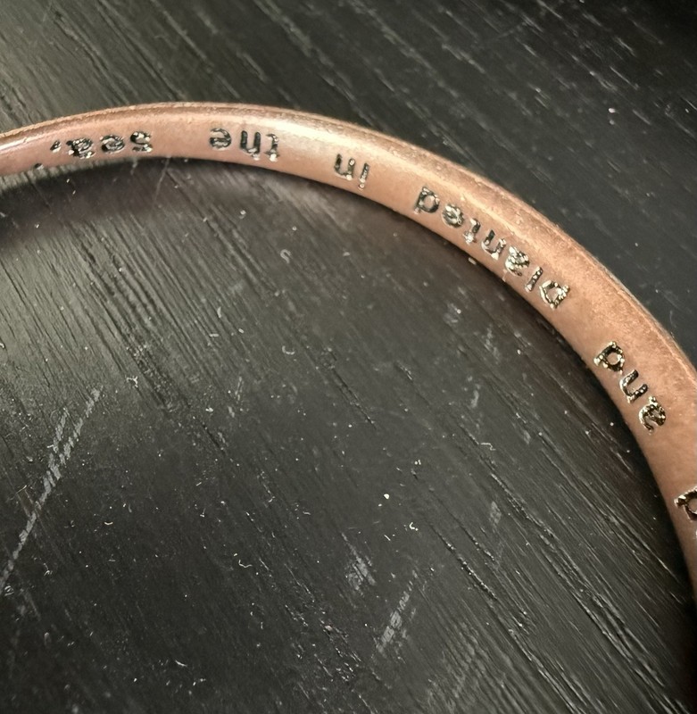 Mustard Seed Mobius Bangle Bracelet 3” Engraved Bible Verse Luke 17:6 gallery