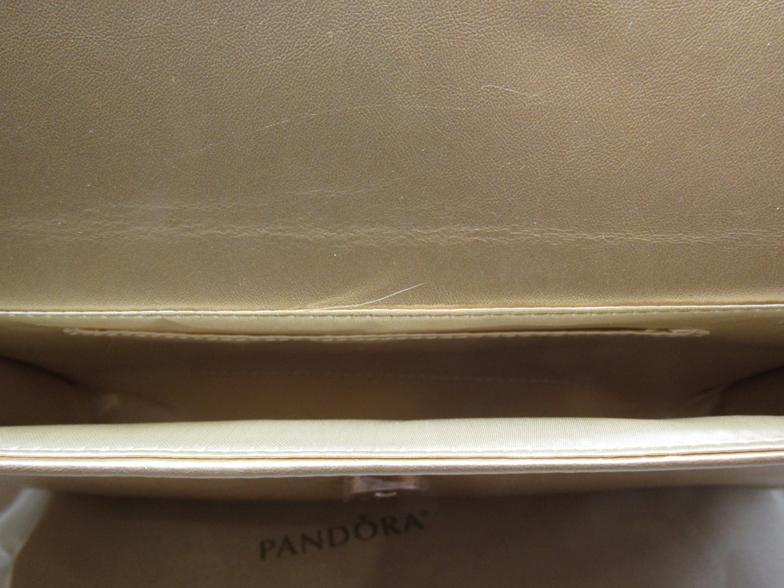 Pandora Limited Ed. Shine Gold Clutch Handbag w/ Box Collectable Pandora Swag gallery