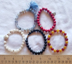 Chavez for Charity & Glass Stone Beads Bracelets