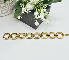 Vintage Trifari Gold Link Bracelet Chunky Chain 80s Statement Jewelry