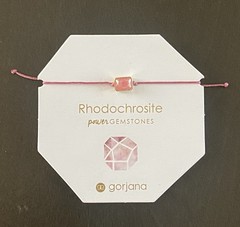 Gorjana Power Gemstone Geo Octagon Rhodochrosite Bracelet Pink Compassion
