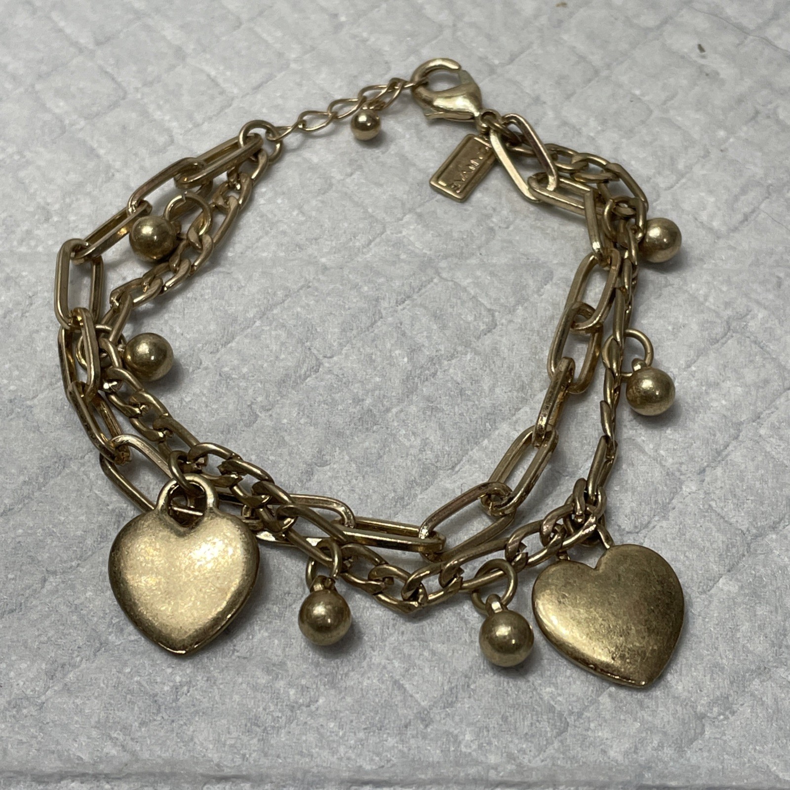 Canvas Paperclip Multilayer Charm Bracelet gallery